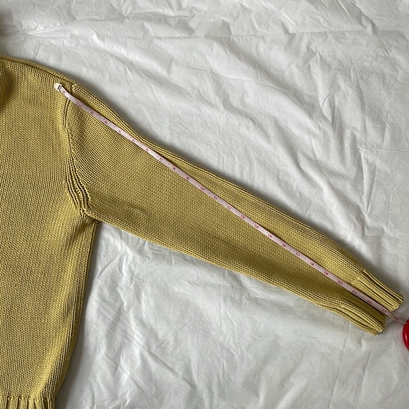 J Crew Sweater Color- Yellow/Green Size-Medium - Picture 10 of 12